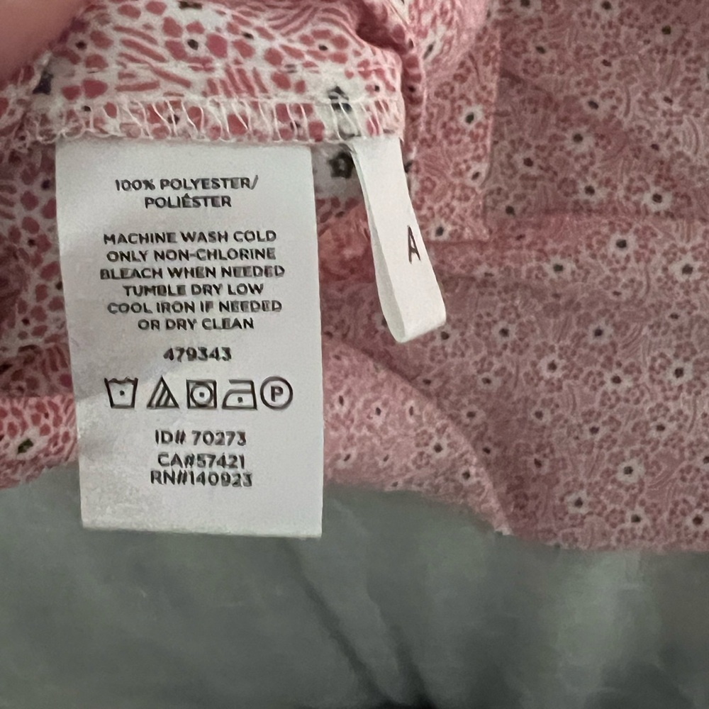 LOFT Pink Patterned Blouse - Picture 7 of 7
